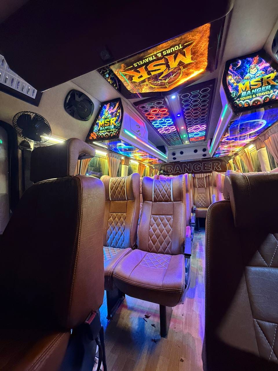 Spacious Multi-Row Seating & Sound System