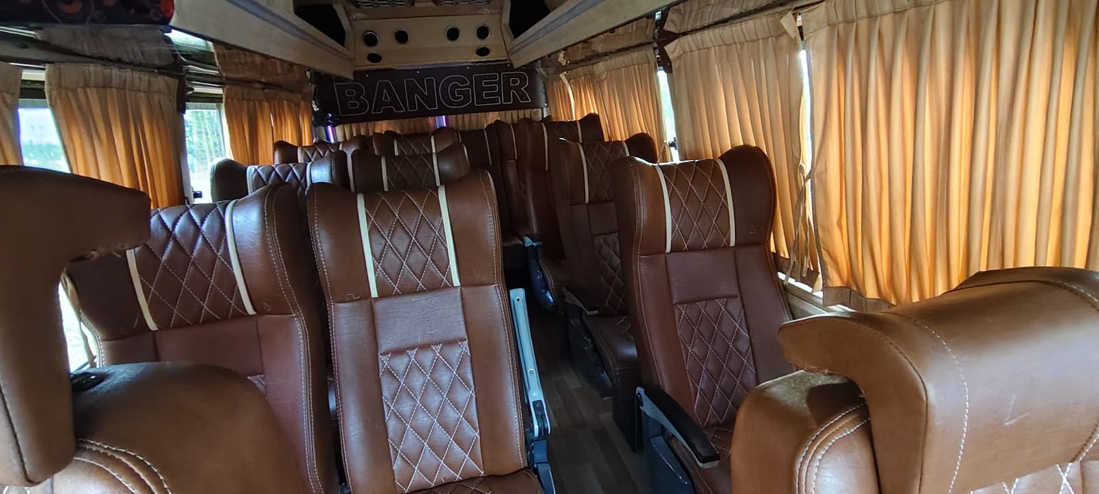 Reclining Leather Pushback Seats